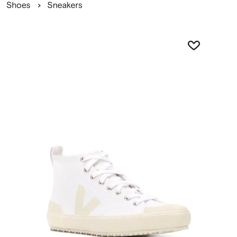 Veja white canvas hightop sneakers size 36 - Picture 7 of 7